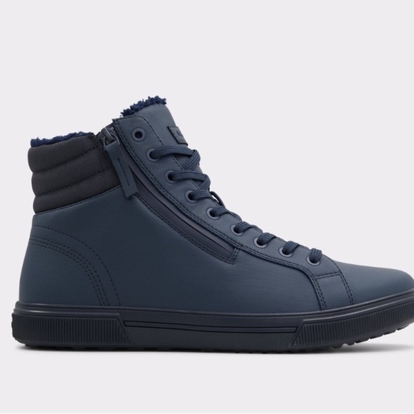 Aldo Other - ALDO PRERALITH Men's Navy Blue High-Top Sneakers Lace Up Boot size 9 New In Box
